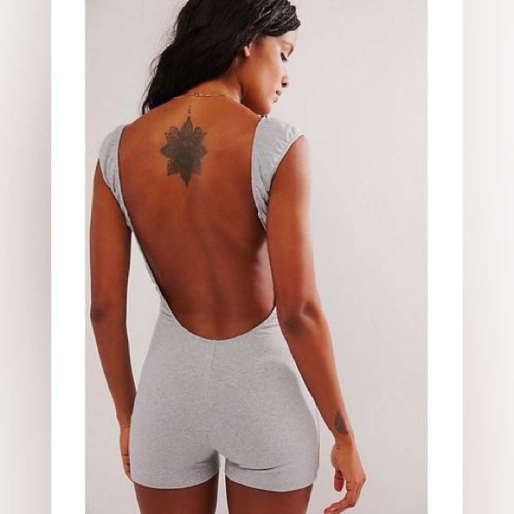 Free People Weekend Friend Shortie Bodysuit